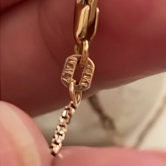 14k rose and yellow gold chain 18” - Picture 3 of 7